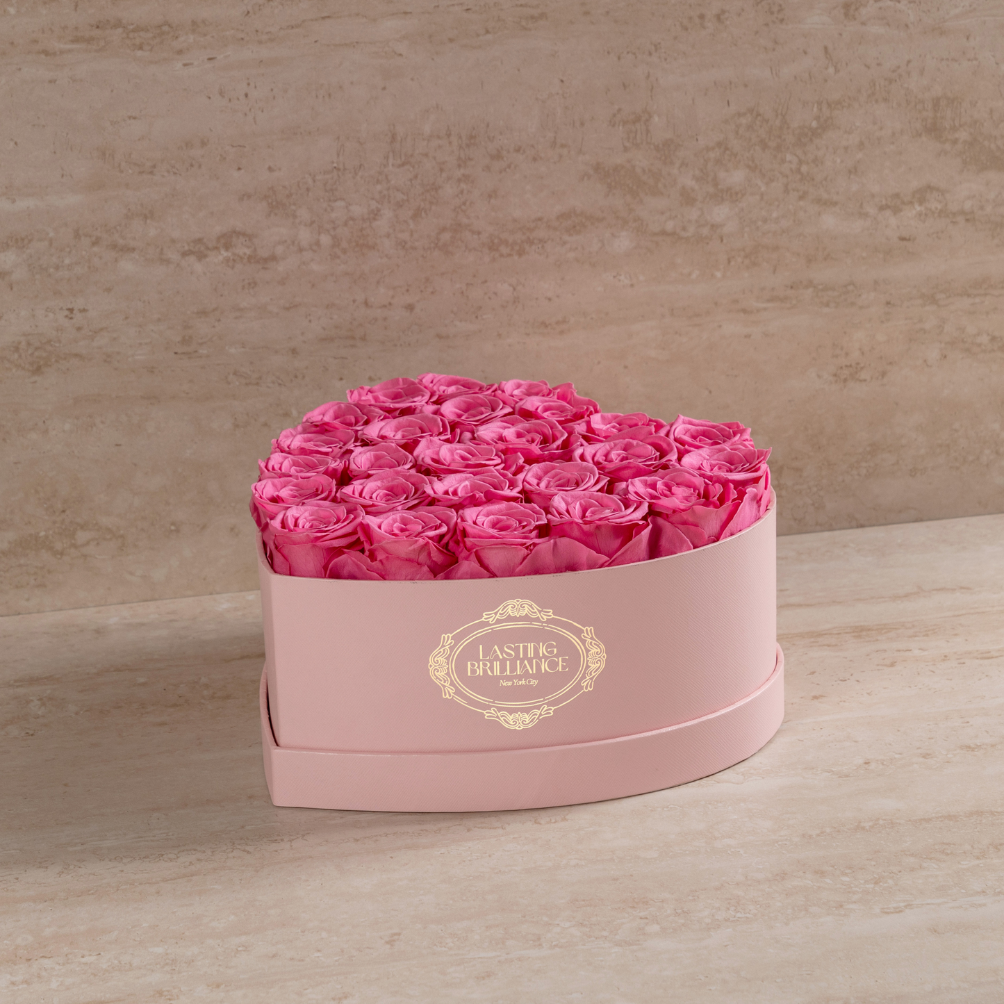 2-Dozen Roses In Pink Heart Box