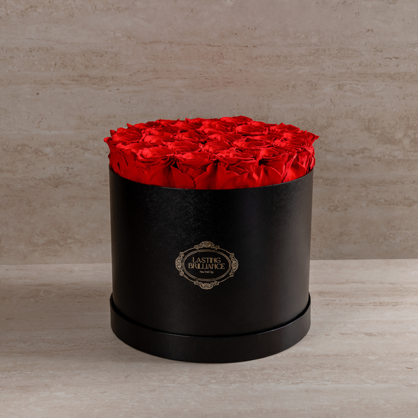 Signature 2-Dozen Roses In Black Box – Lasting Brilliance