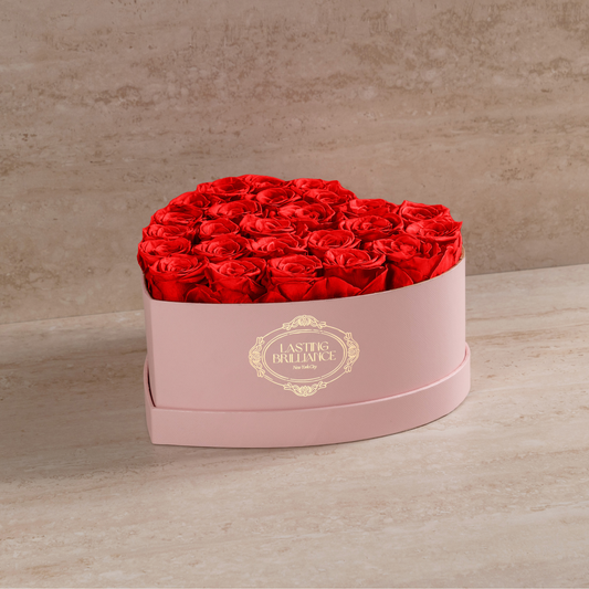 2-Dozen Roses In Pink Heart Box