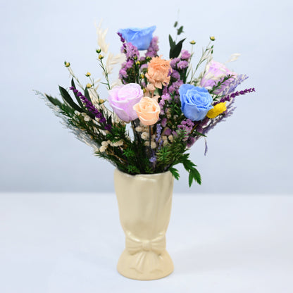 Moonstone Garden Petit Preserved Flower Bouquet - Corporate Exclusive